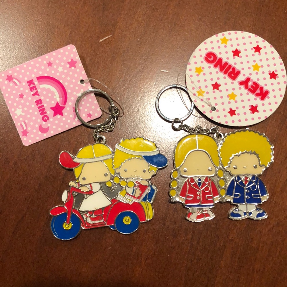 2 Patty and Jimmy key chains, Sanrio
